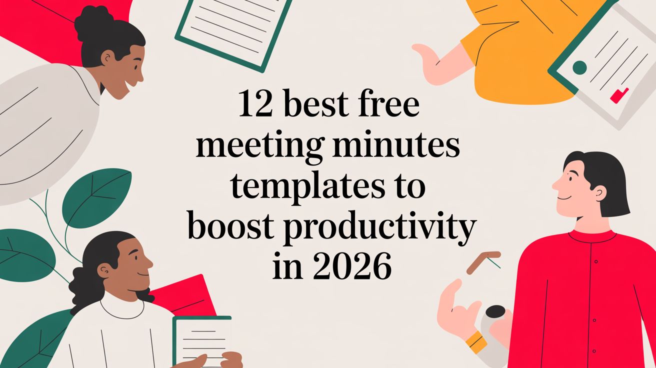 12 Best Free Meeting Minutes Templates to Boost Productivity in 2026 — illustration