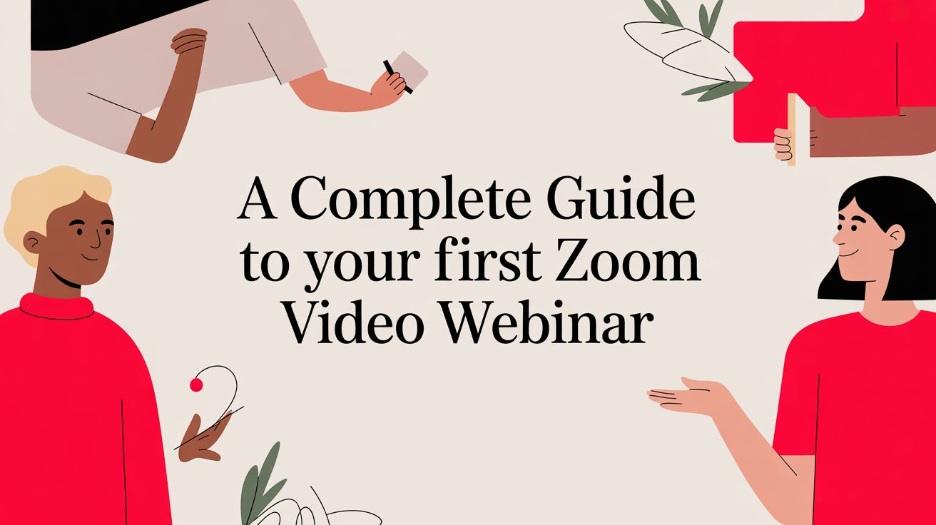 A Complete Guide to Your First Zoom Video Webinar — illustration