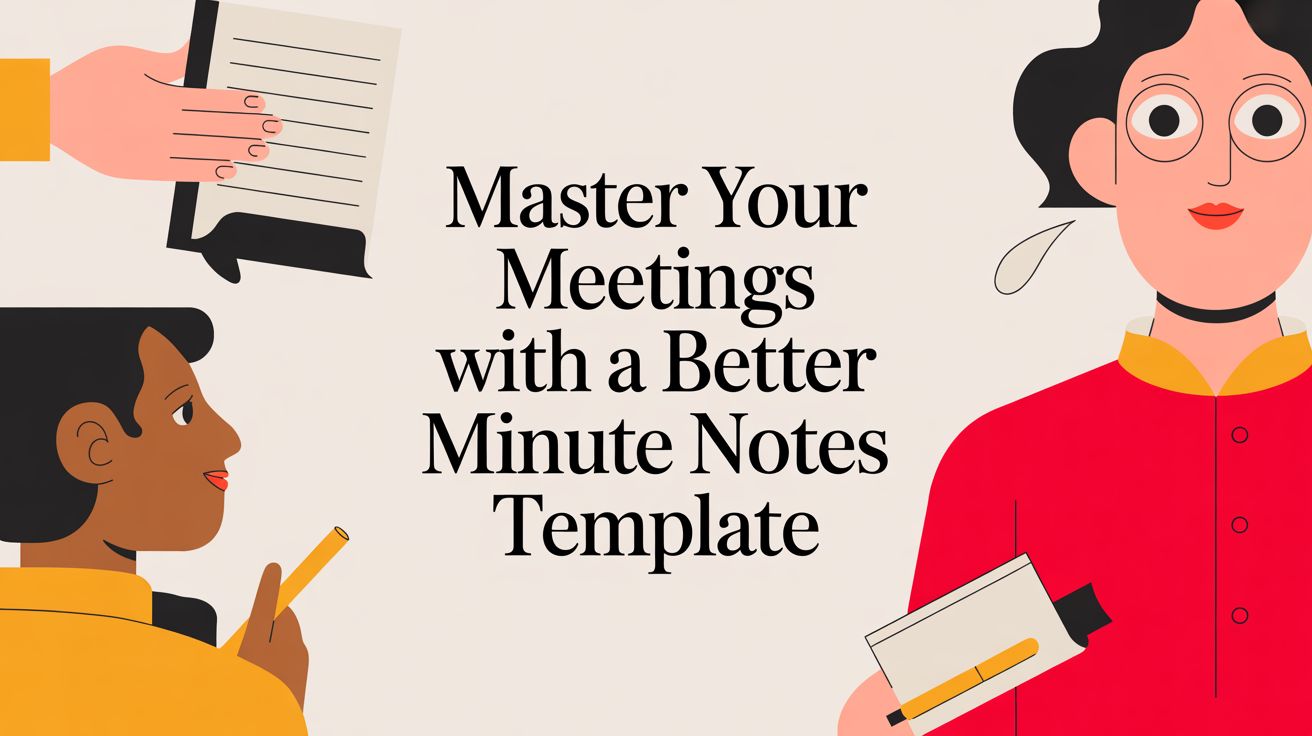 Master Your Meetings With A Better Minute Notes Template — illustration