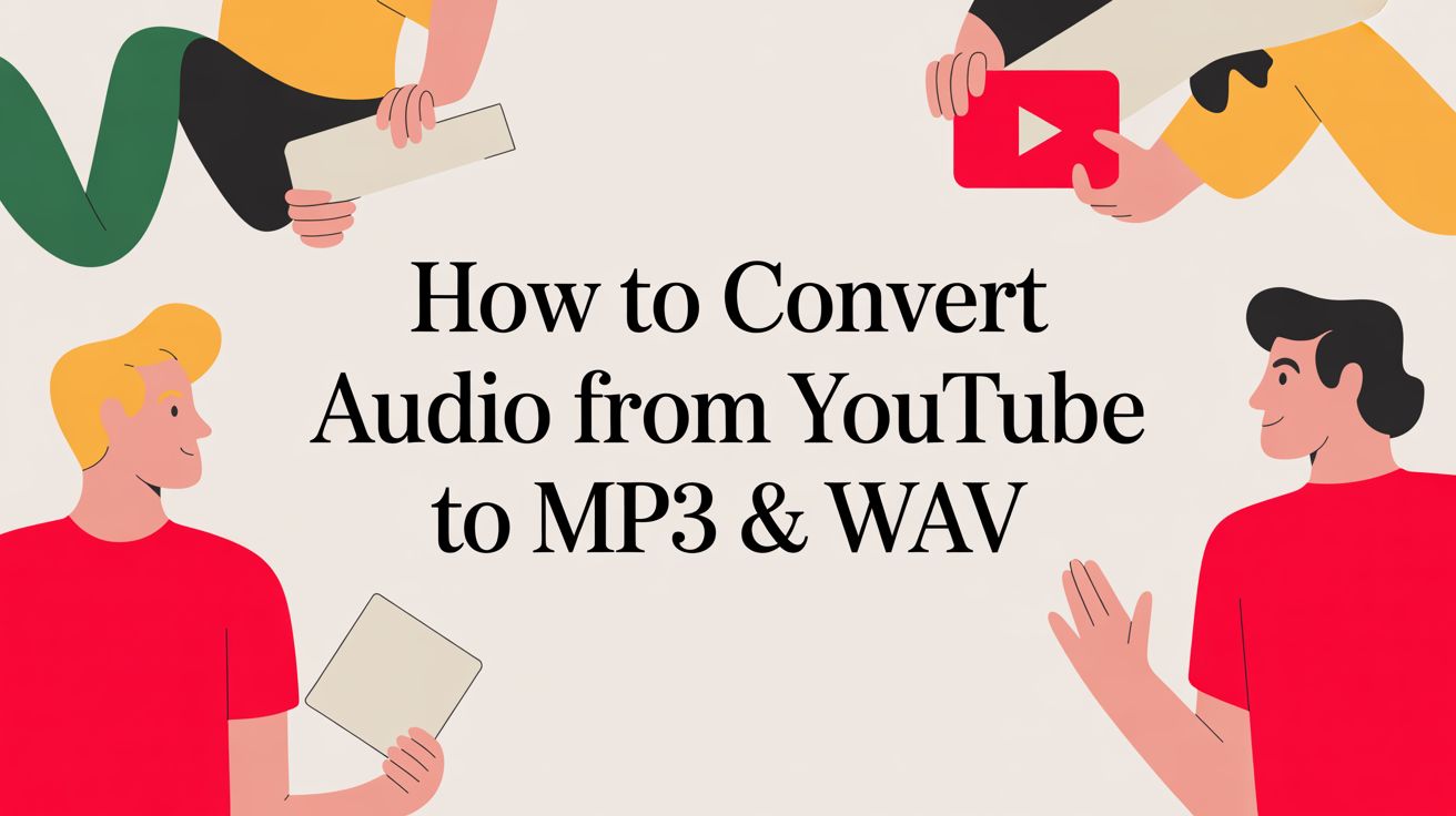 How to Convert Audio from Youtube for Transcription, Productivity, and More — illustration