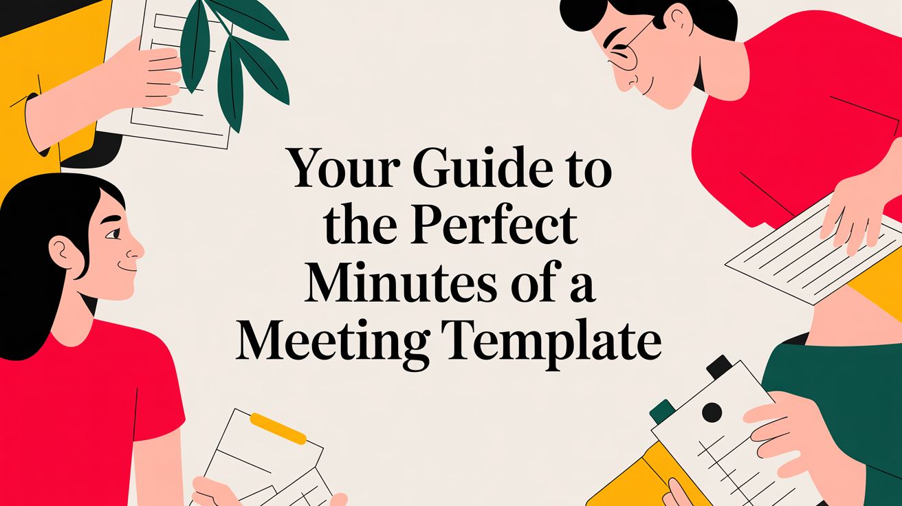 Your Guide to the Perfect Minutes of a Meeting Template — illustration
