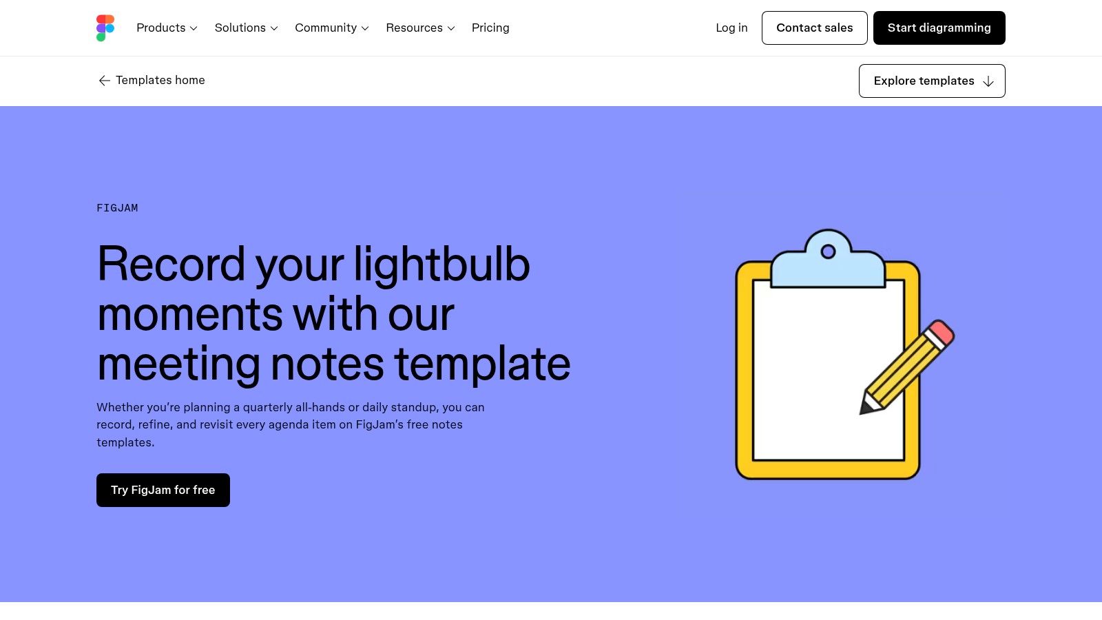 Figma FigJam – Meeting notes template